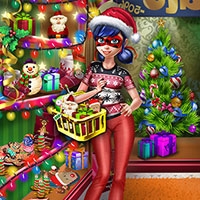 Dotted Girl Christmas Shopping Play