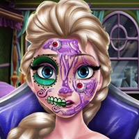 Elsa Scary Halloween Makeup Play