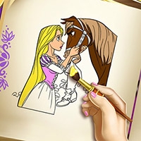 Goldie Princess Coloring Book Play